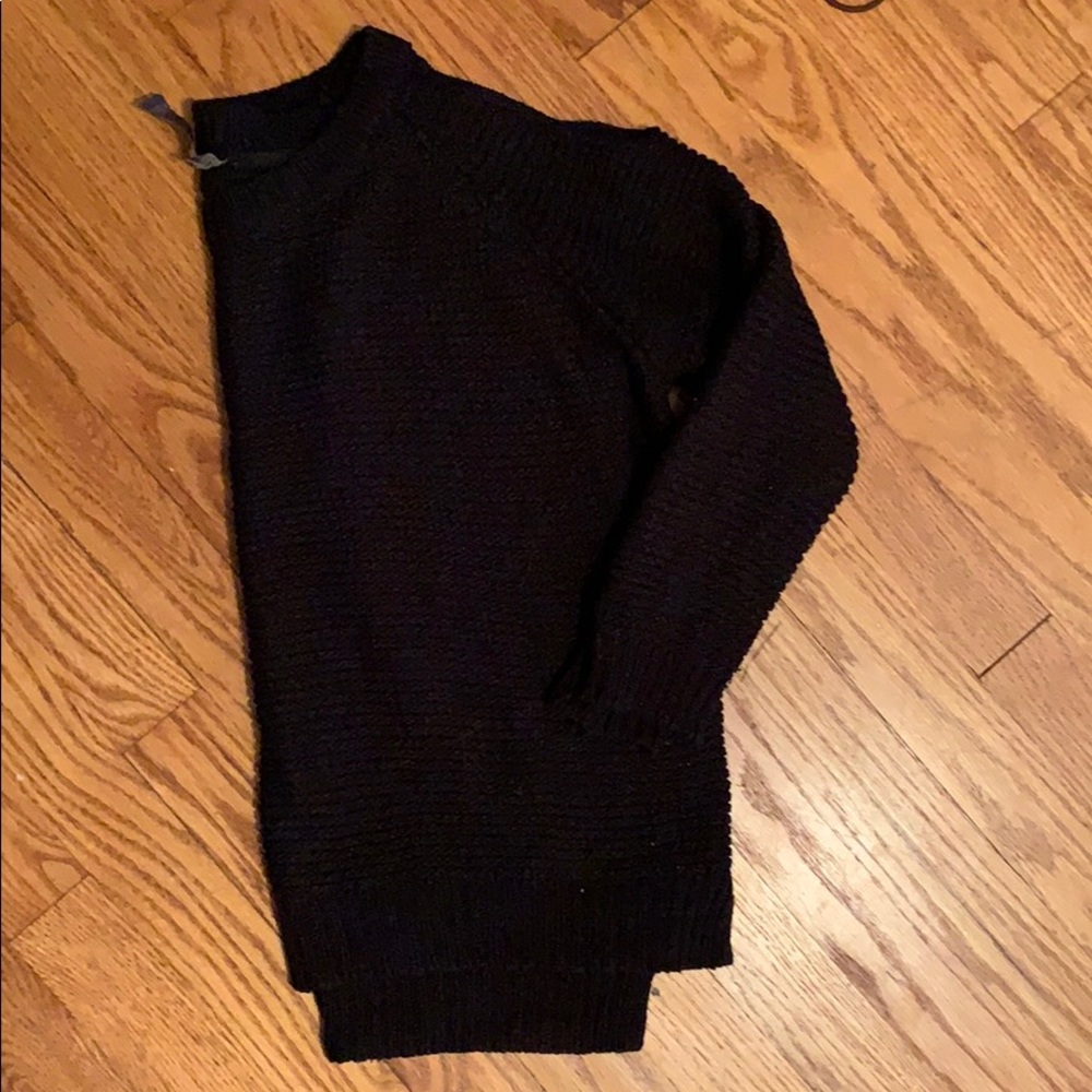Black cut out sweater